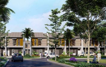 Deretan rumah di Hayfield Grand City Balikpapan