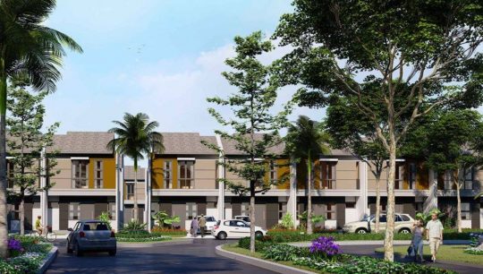 Deretan rumah di Hayfield Grand City Balikpapan